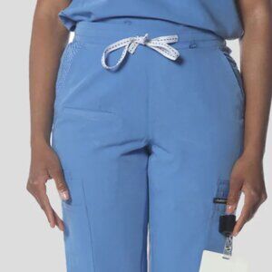 Member's Only Valencia Jogger Scrub Pants Ceil Blue Small